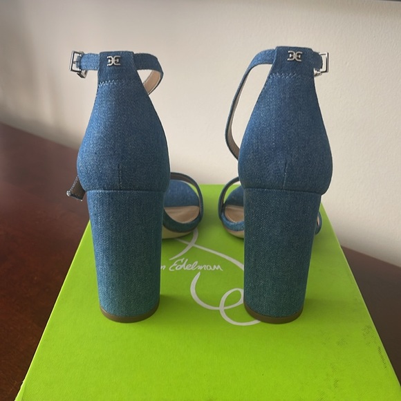 Sam Edelman denim heels - Picture 3 of 4